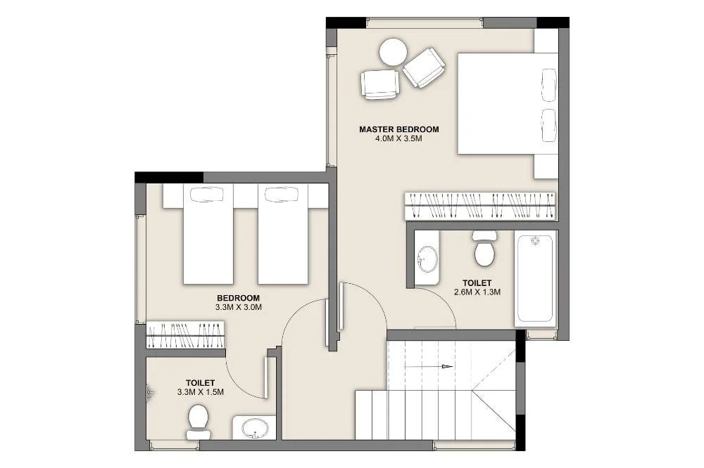 Prestige City Mira Road 2BHK Floor Plan